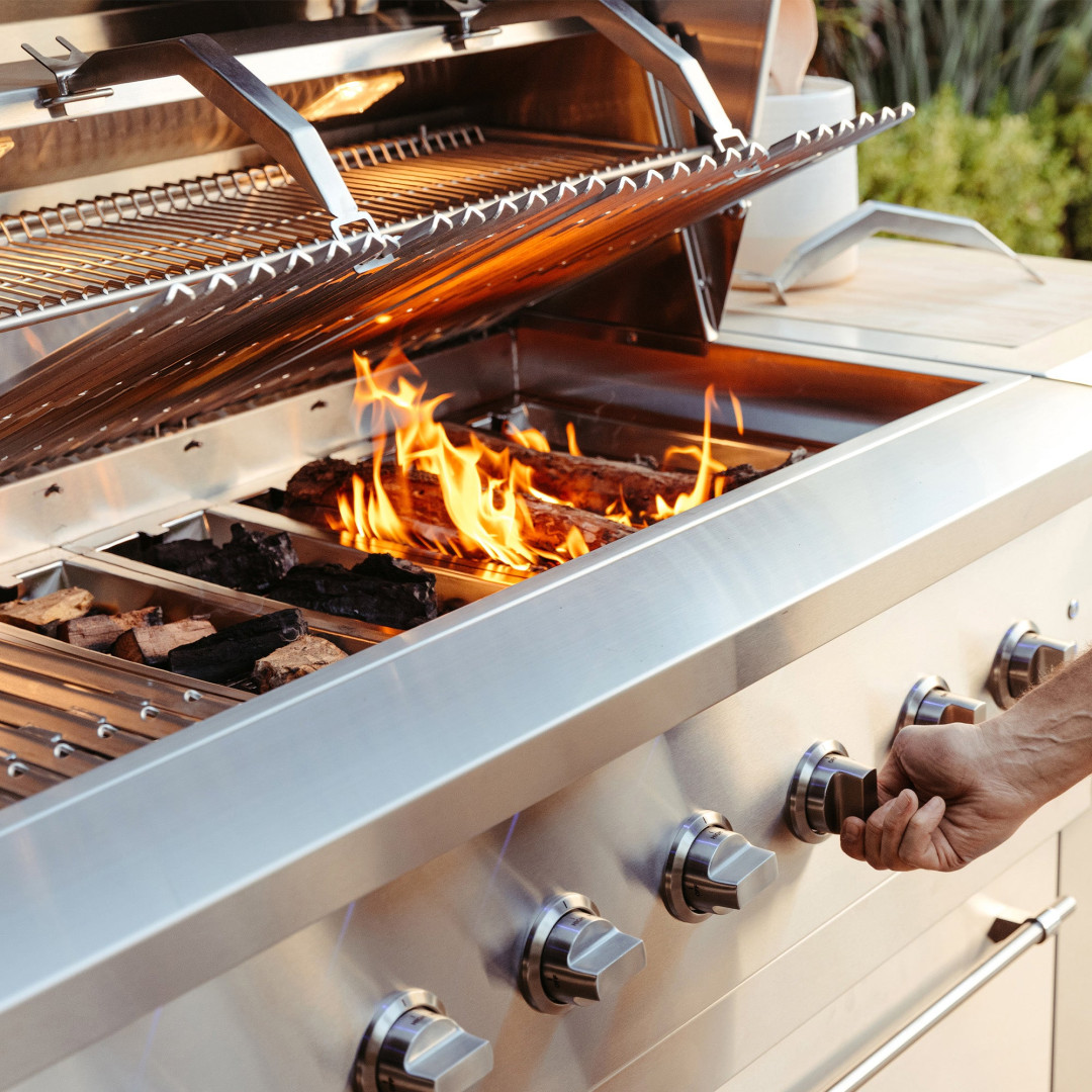 2025 American Made Grills Encore 54" Freestanding Hybrid Grill 