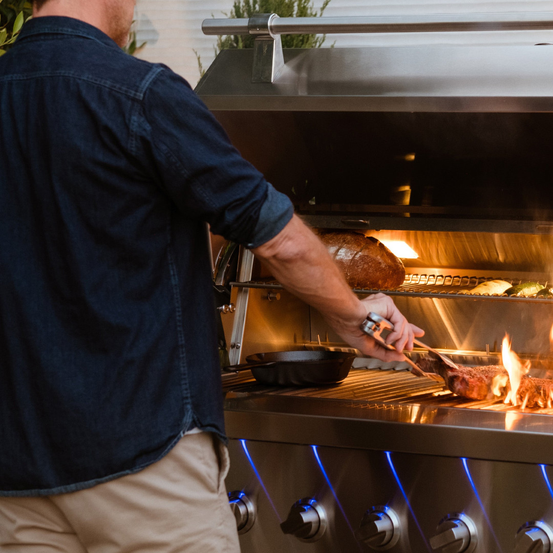 2025 American Made Grills Encore 54" Freestanding Hybrid Grill 