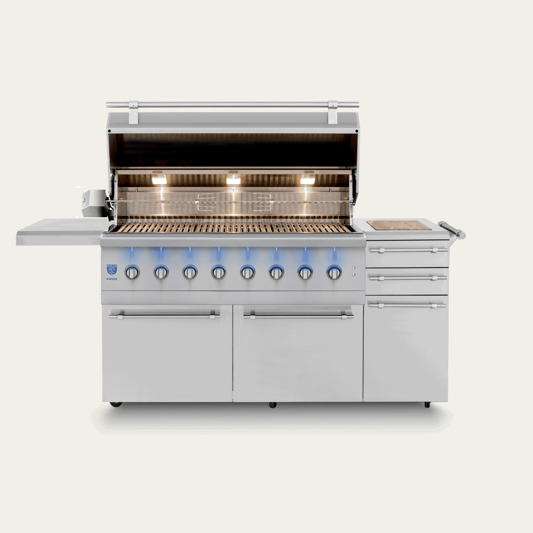 2025 American Made Grills Encore 54" Freestanding Hybrid Grill 