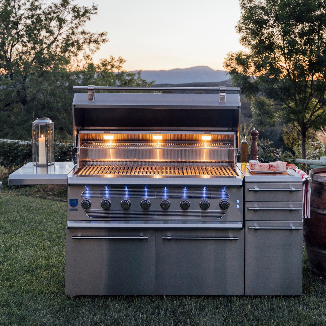 2025 American Made Grills Muscle 54" Freestanding Hybrid Grill 