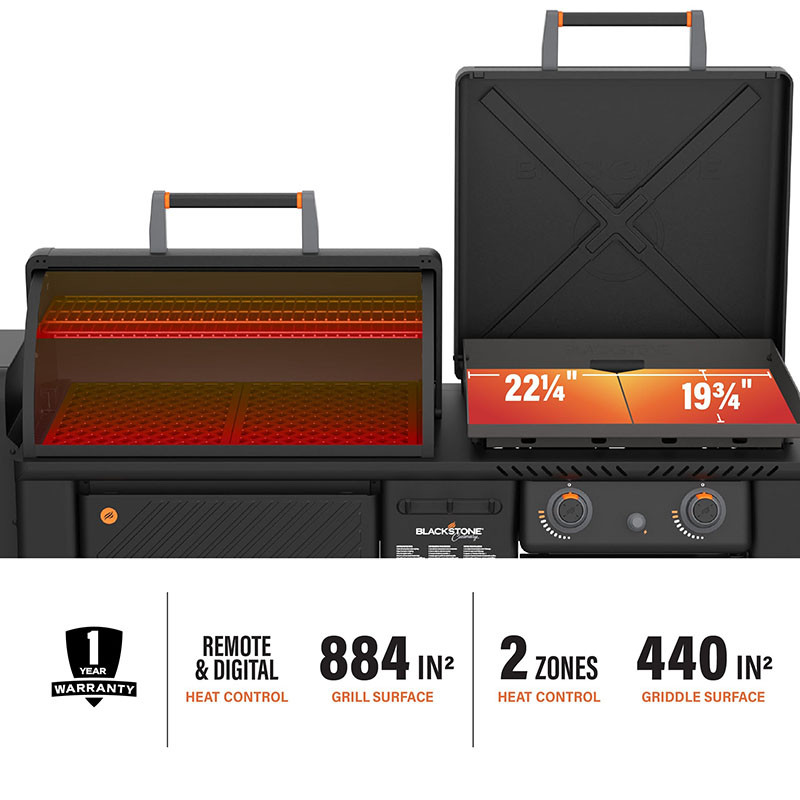 2024 Blackstone Grills Blackstone Griddle and Pellet Grill Combo