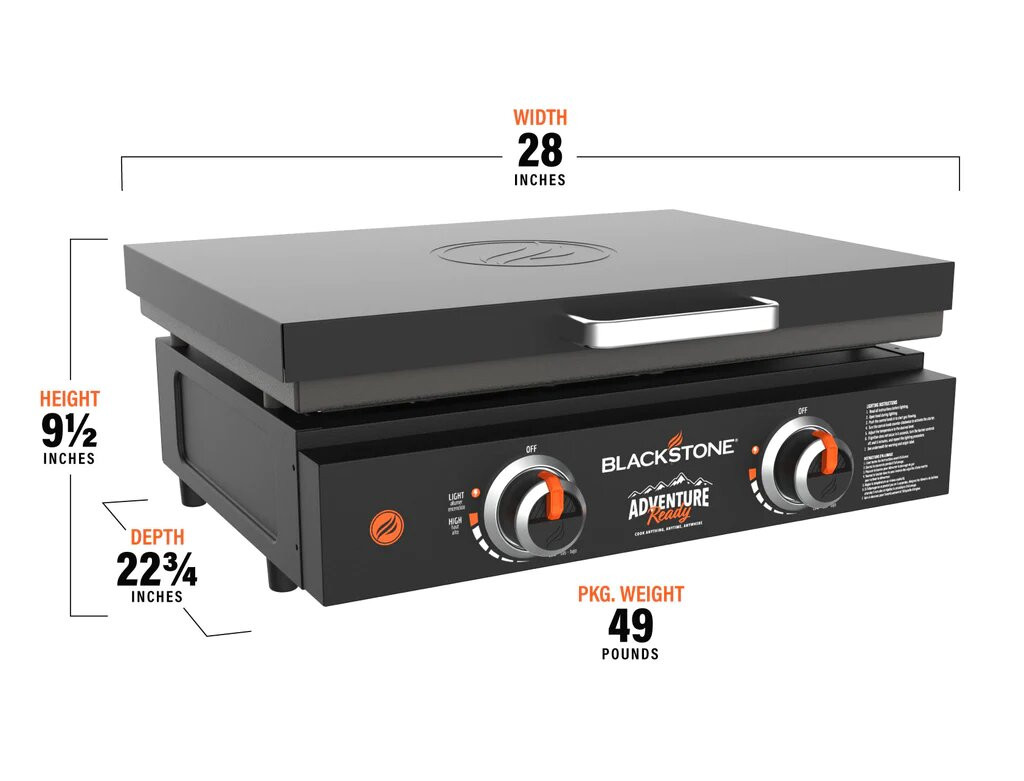 2024 Blackstone Grills 22″ Griddle With Hard Cover And Carry Bag