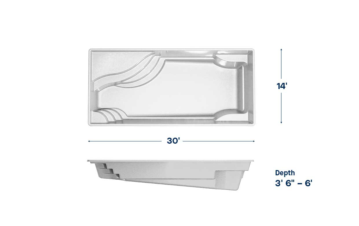 2026 Latham Olympia 14 Fiberglass Pool