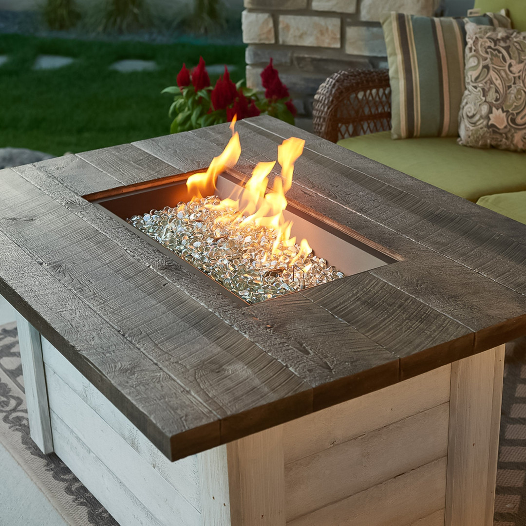 2026 Outdoor GreatRoom Alcott Rectangular Gas Fire Pit Table