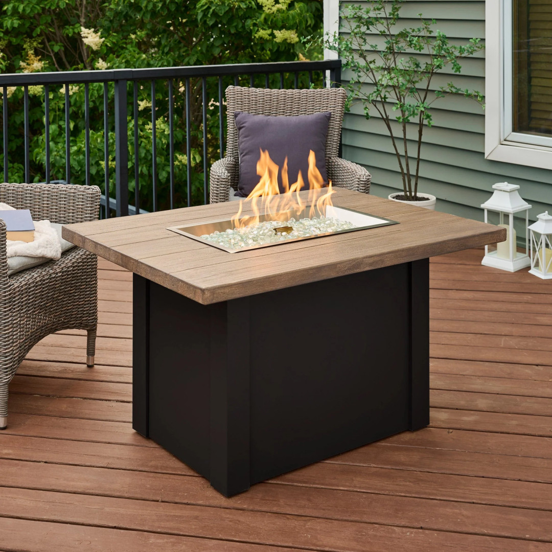 2026 Outdoor GreatRoom Havenwood Rectangular Gas Fire Pit Table 44"