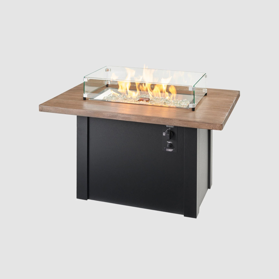 2026 Outdoor GreatRoom Havenwood Rectangular Gas Fire Pit Table 44"