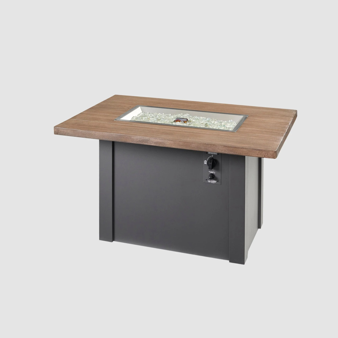 2026 Outdoor GreatRoom Havenwood Rectangular Gas Fire Pit Table 44"