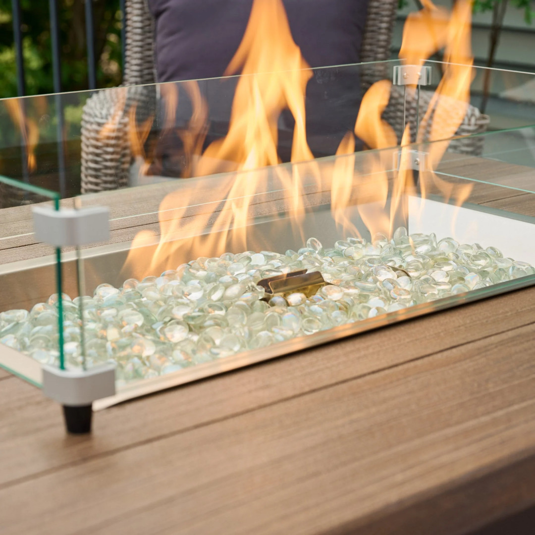 2026 Outdoor GreatRoom Havenwood Rectangular Gas Fire Pit Table 44"