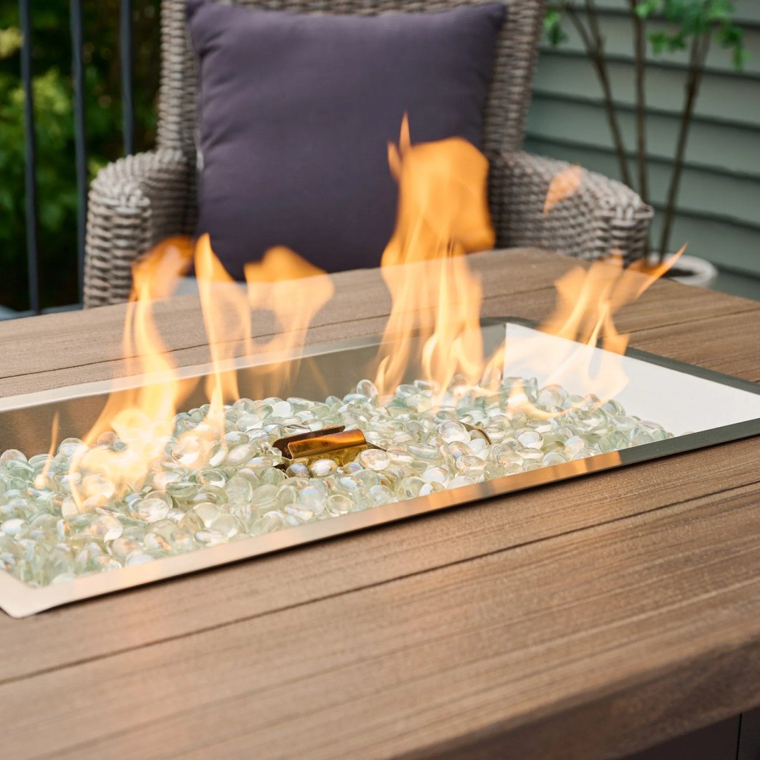 2026 Outdoor GreatRoom Havenwood Rectangular Gas Fire Pit Table 44"