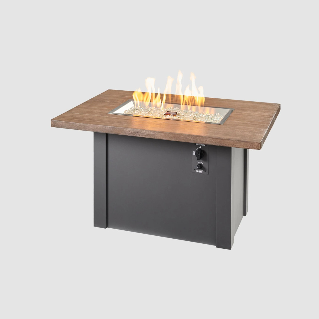 2026 Outdoor GreatRoom Havenwood Rectangular Gas Fire Pit Table 44"