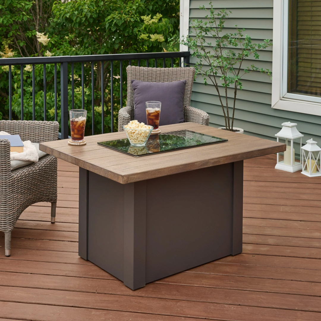2026 Outdoor GreatRoom Havenwood Rectangular Gas Fire Pit Table 44"