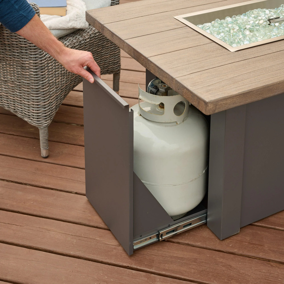 2026 Outdoor GreatRoom Havenwood Rectangular Gas Fire Pit Table 44"