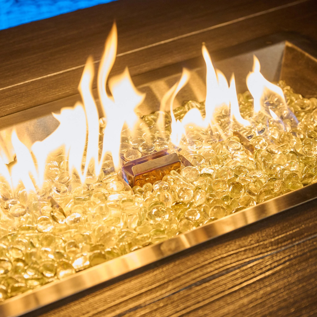 2026 Outdoor GreatRoom Havenwood Rectangular Gas Fire Pit Table 44"