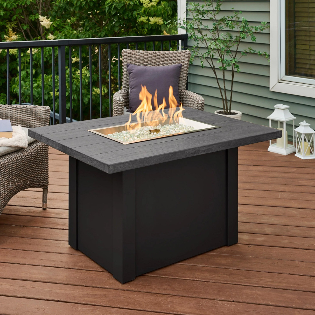 2026 Outdoor GreatRoom Havenwood Rectangular Gas Fire Pit Table 44"
