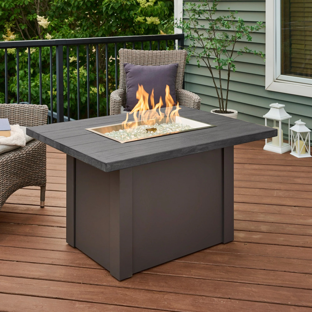 2026 Outdoor GreatRoom Havenwood Rectangular Gas Fire Pit Table 44"