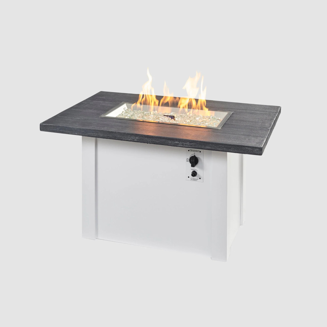 2026 Outdoor GreatRoom Havenwood Rectangular Gas Fire Pit Table 44"