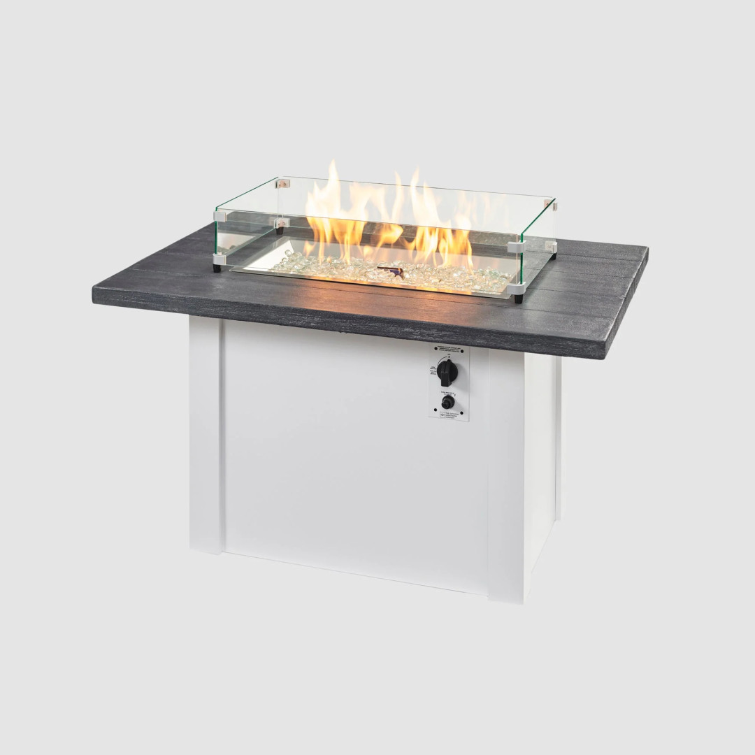 2026 Outdoor GreatRoom Havenwood Rectangular Gas Fire Pit Table 44"
