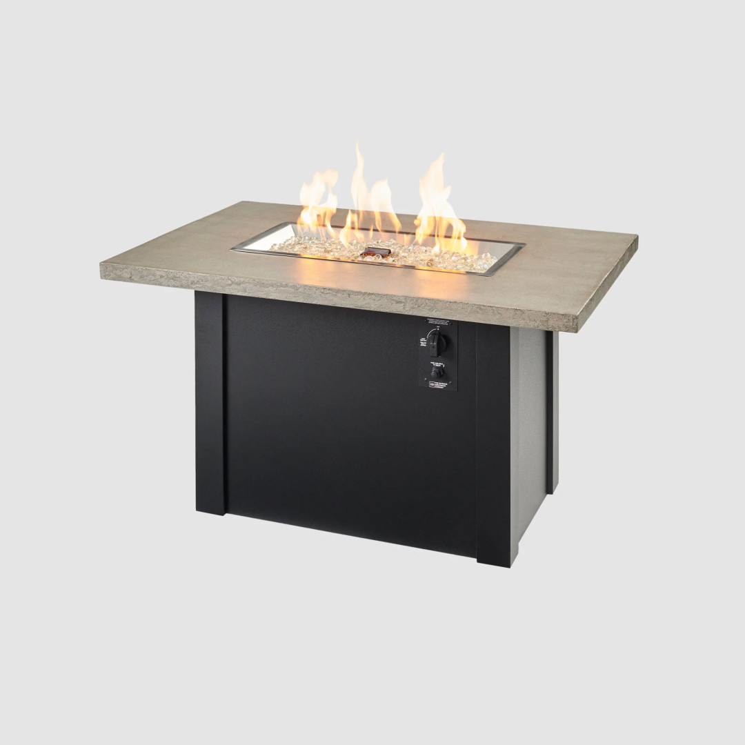 2026 Outdoor GreatRoom Havenwood Rectangular Gas Fire Pit Table 44"