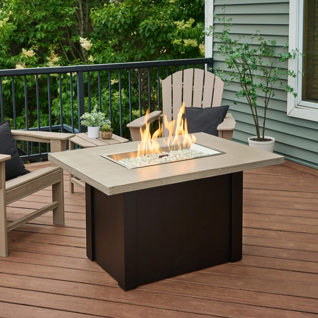 2026 Outdoor GreatRoom Havenwood Rectangular Gas Fire Pit Table 44"