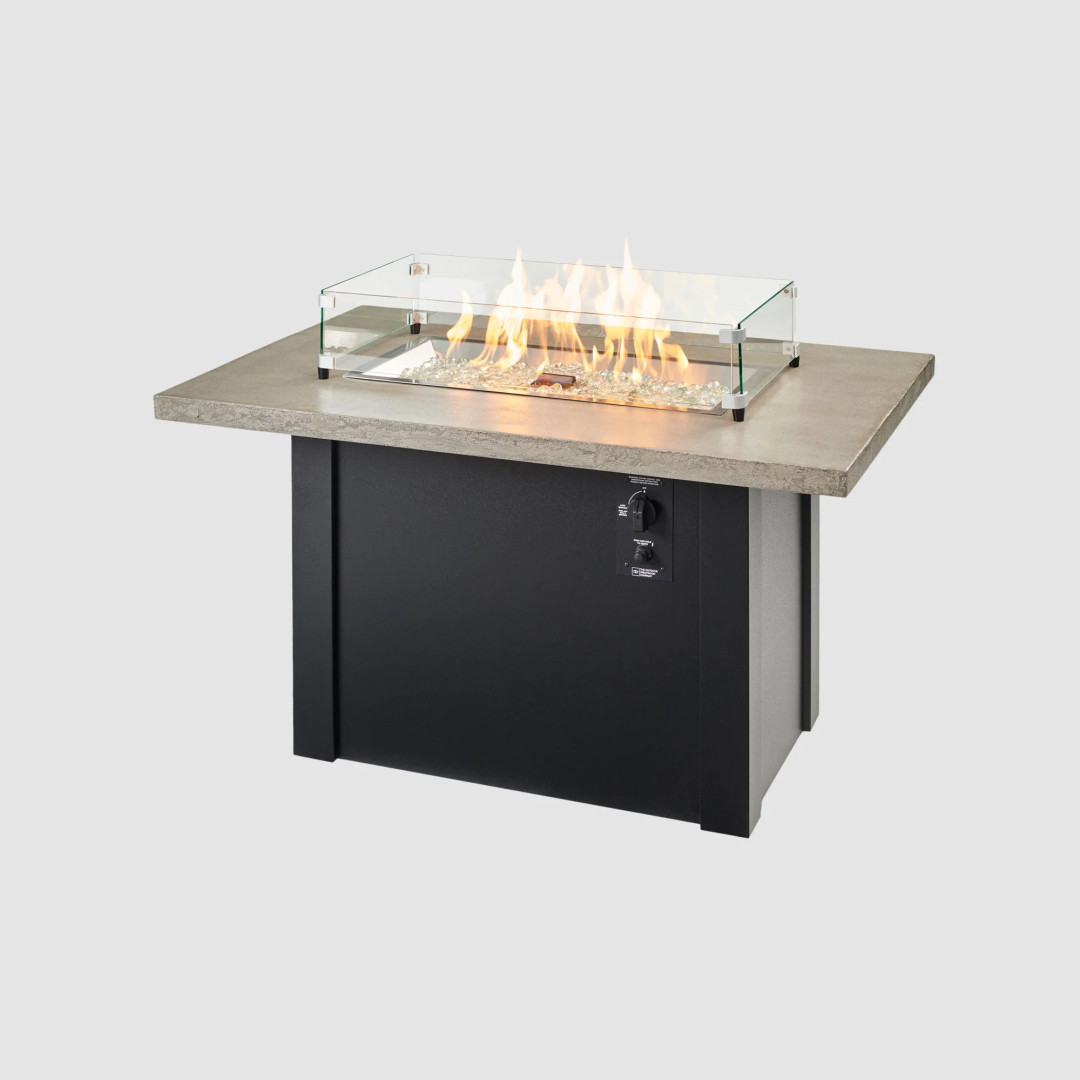 2026 Outdoor GreatRoom Havenwood Rectangular Gas Fire Pit Table 44"