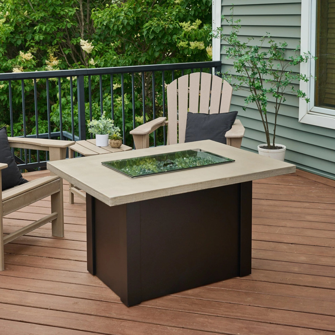2026 Outdoor GreatRoom Havenwood Rectangular Gas Fire Pit Table 44"