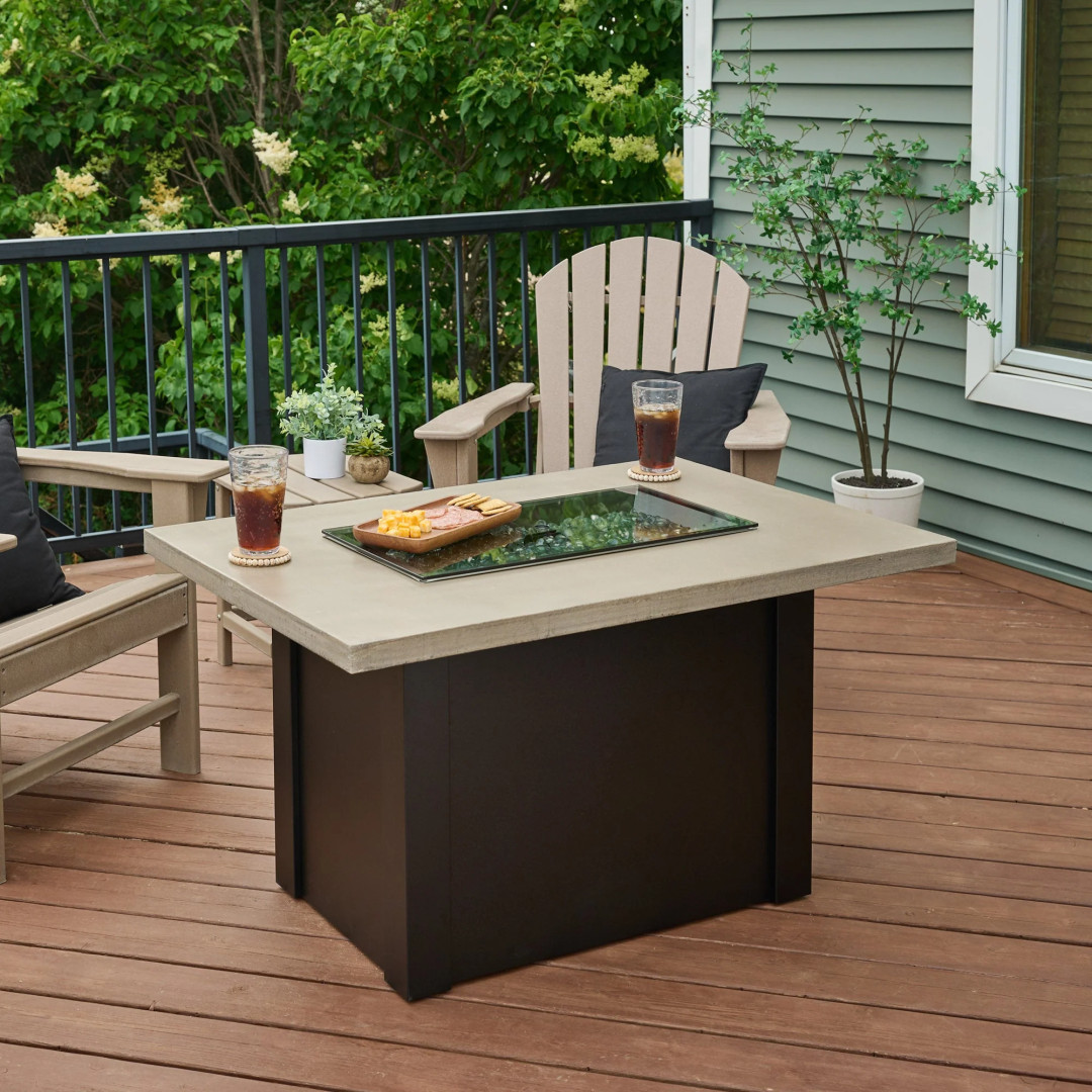 2026 Outdoor GreatRoom Havenwood Rectangular Gas Fire Pit Table 44"