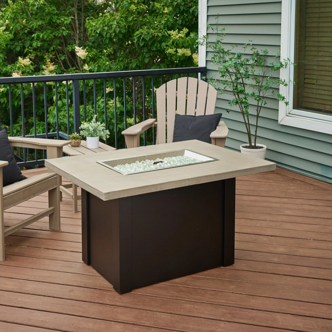 2026 Outdoor GreatRoom Havenwood Rectangular Gas Fire Pit Table 44"