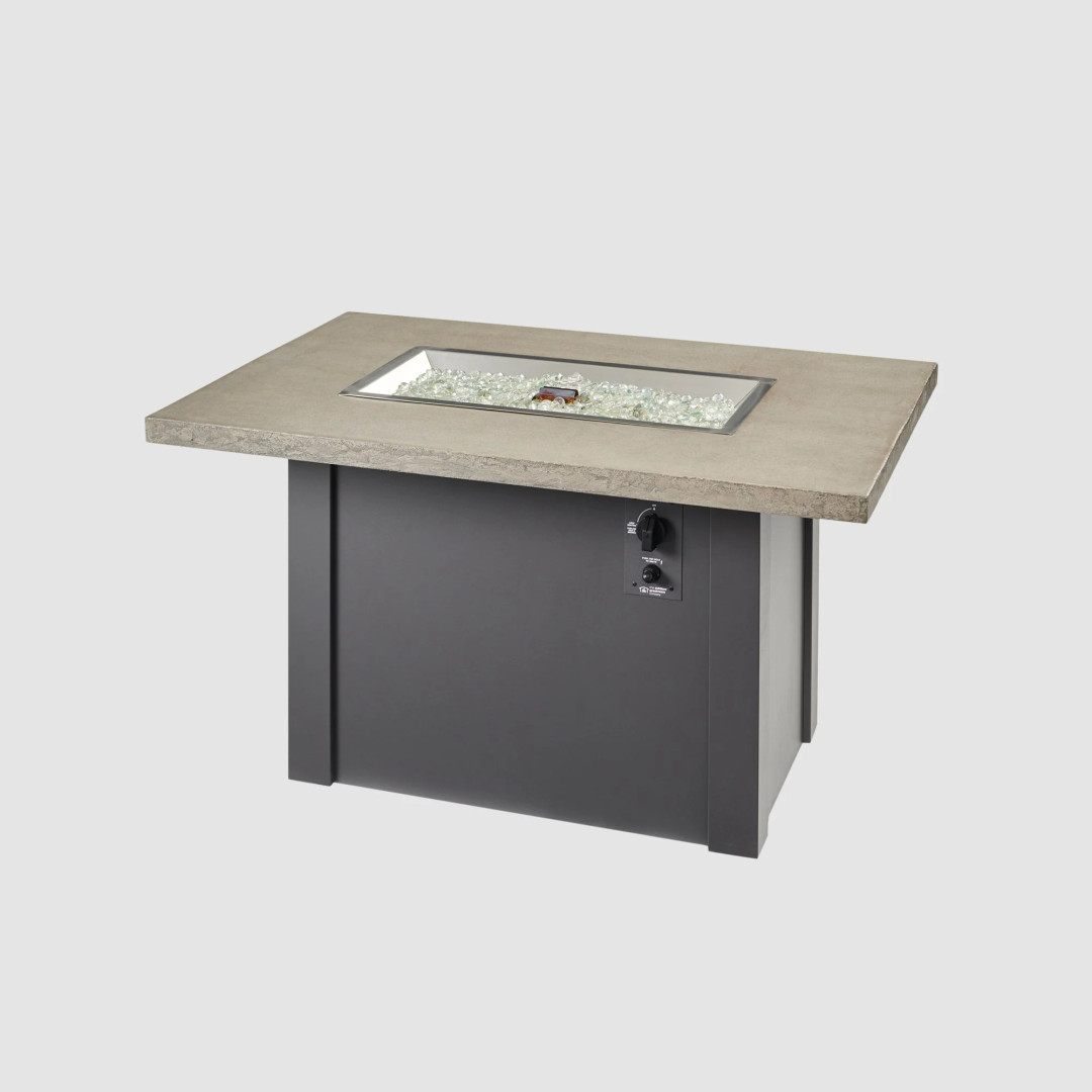 2026 Outdoor GreatRoom Havenwood Rectangular Gas Fire Pit Table 44"