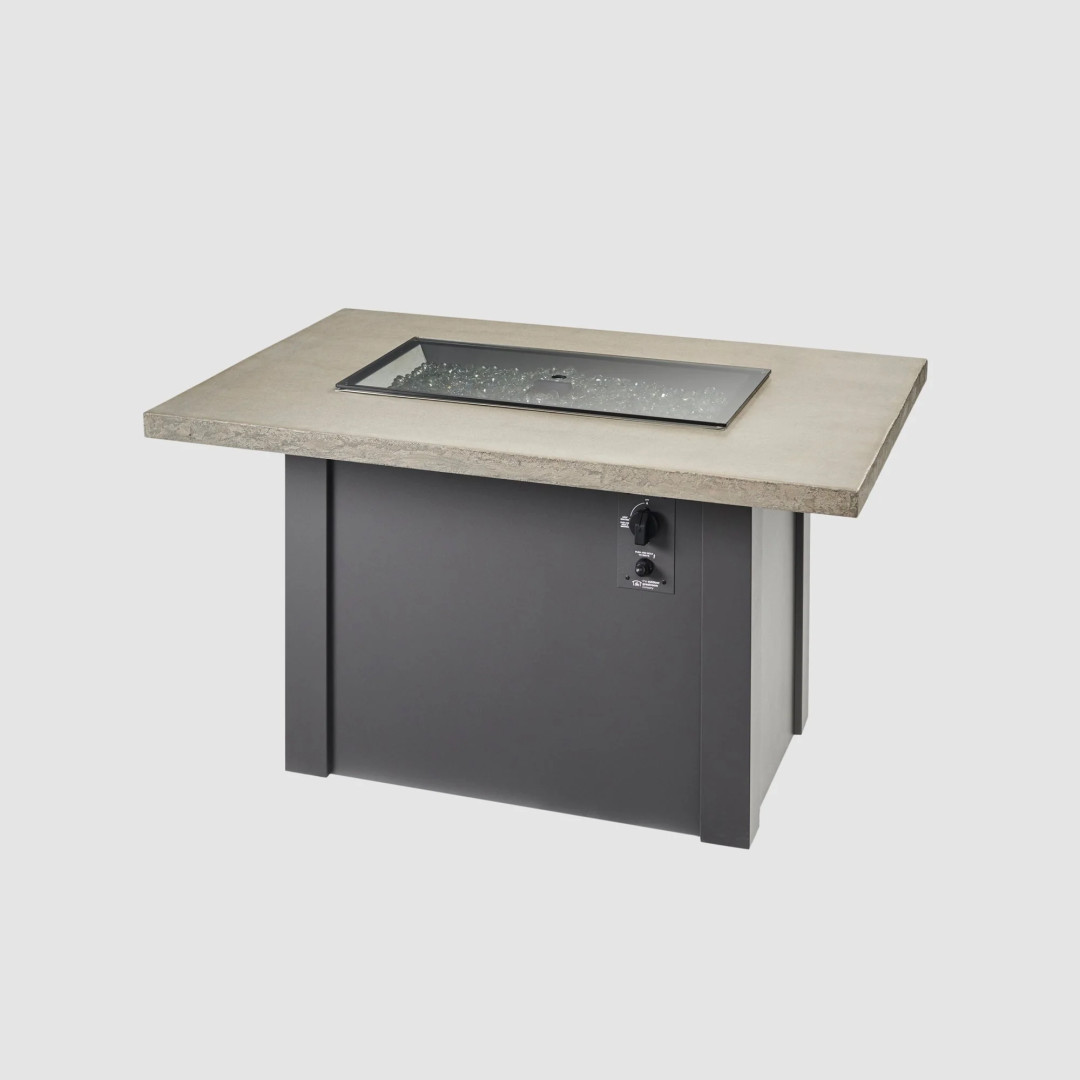 2026 Outdoor GreatRoom Havenwood Rectangular Gas Fire Pit Table 44"