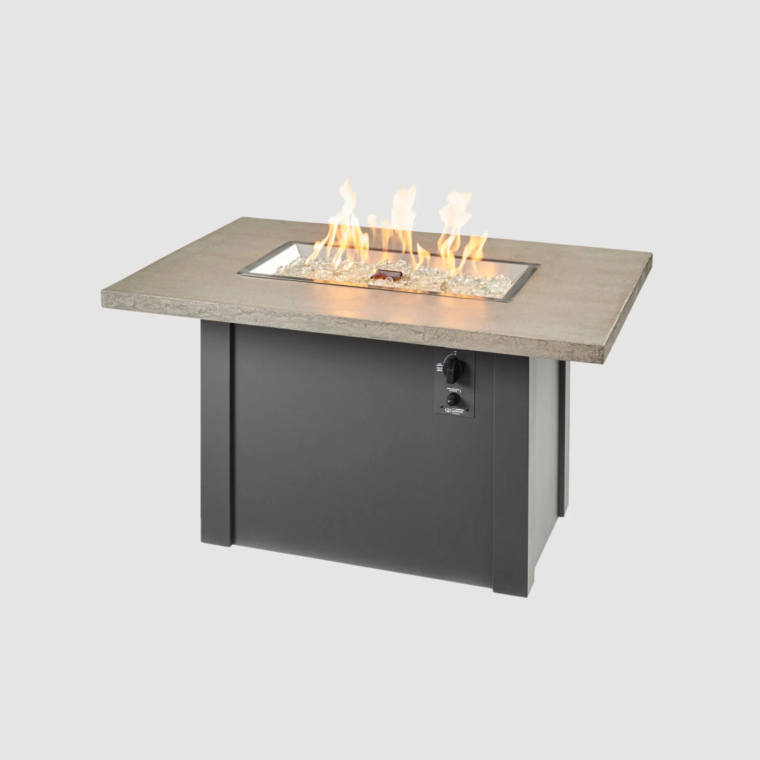 2026 Outdoor GreatRoom Havenwood Rectangular Gas Fire Pit Table 44"