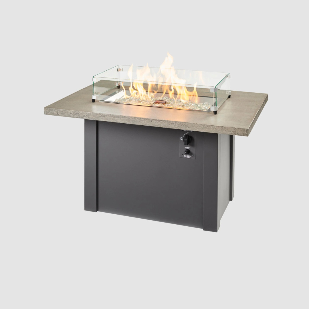 2026 Outdoor GreatRoom Havenwood Rectangular Gas Fire Pit Table 44"