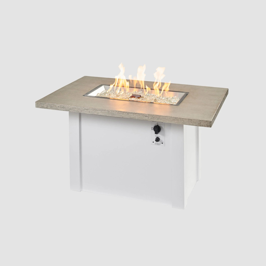 2026 Outdoor GreatRoom Havenwood Rectangular Gas Fire Pit Table 44"