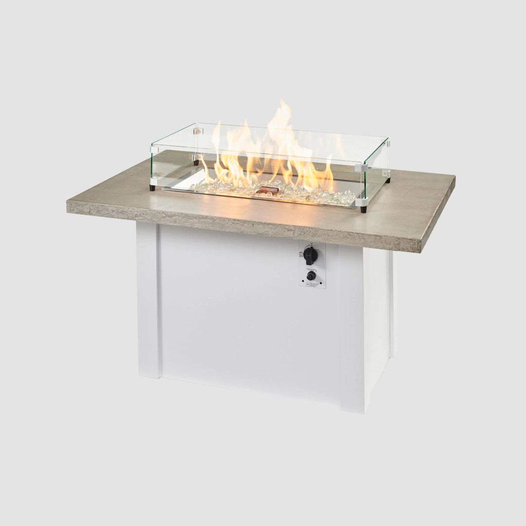 2026 Outdoor GreatRoom Havenwood Rectangular Gas Fire Pit Table 44"