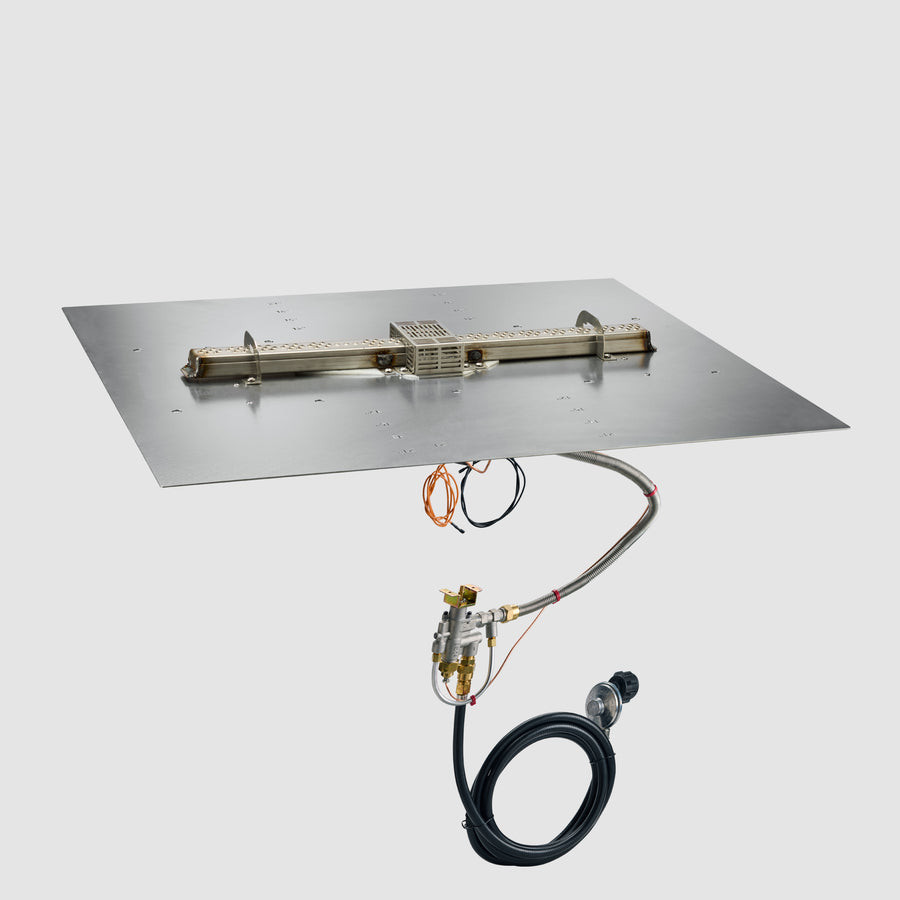 2026 Outdoor GreatRoom Crystal Fire Plus Linear Gas Burner Insert and Plate Kit