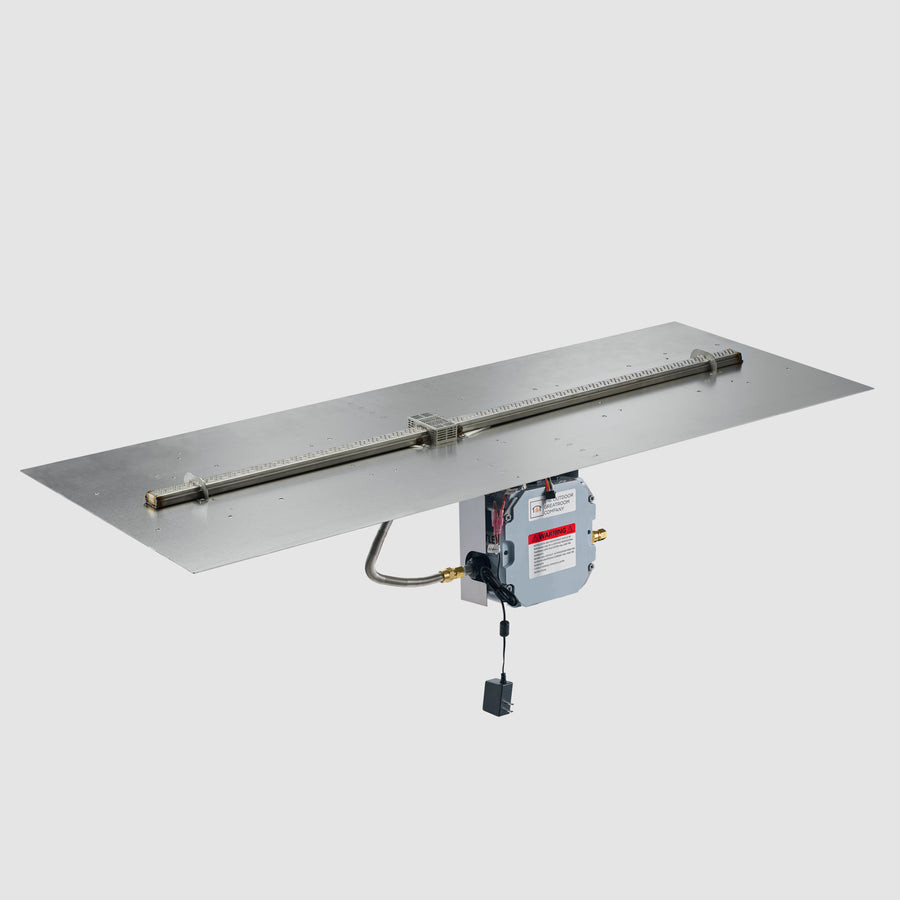 2026 Outdoor GreatRoom Crystal Fire Plus Linear Gas Burner Insert and Plate Kit
