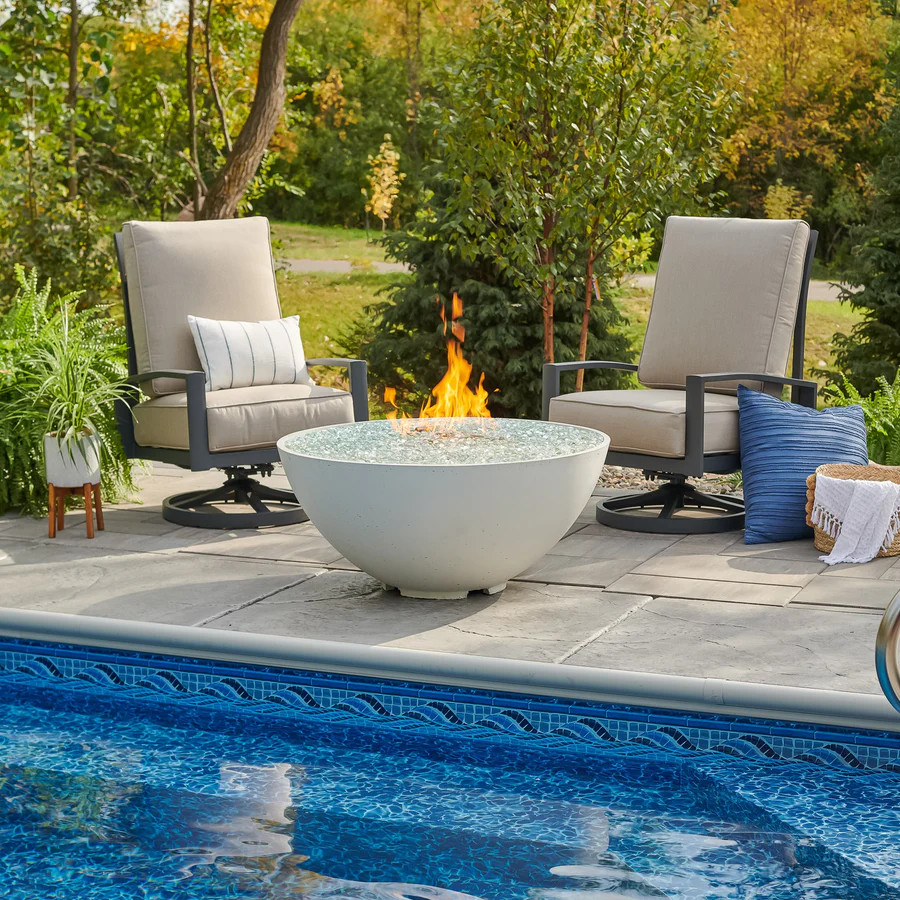 2026 Outdoor GreatRoom Cove 42 Inch Round Edge Gas Fire Pit Bowl