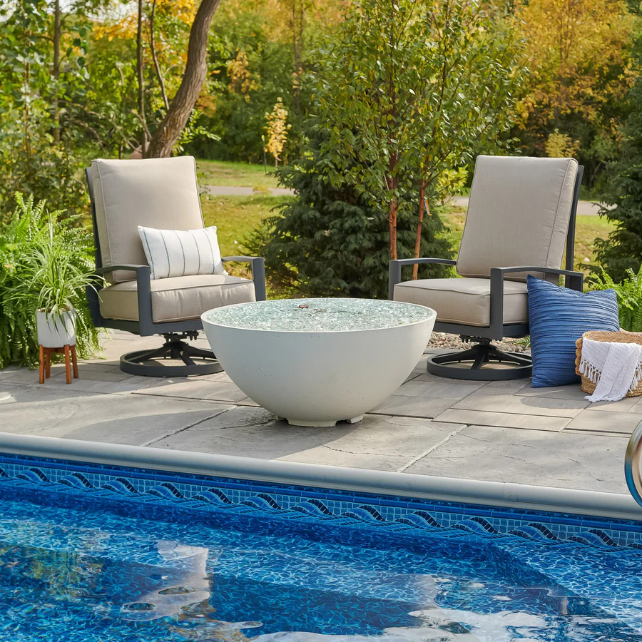 2026 Outdoor GreatRoom Cove 42 Inch Round Edge Gas Fire Pit Bowl