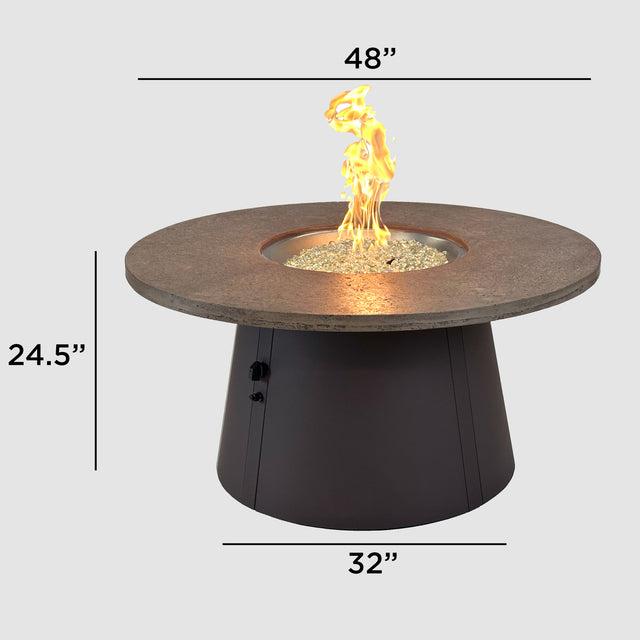 2026 Outdoor GreatRoom Cirvalo Round Gas Fire Pit Table