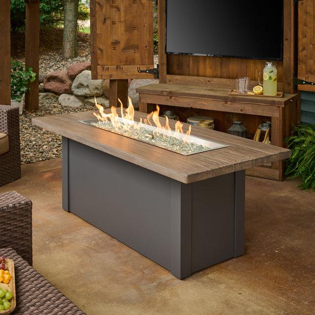 2026 Outdoor GreatRoom Havenwood Linear Gas Fire Pit Table 62"