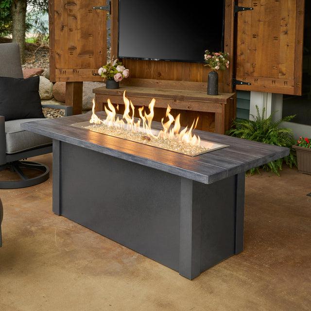 2026 Outdoor GreatRoom Havenwood Linear Gas Fire Pit Table 62"