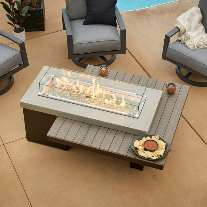 2026 Outdoor GreatRoom Uptown Linear Gas Fire Table