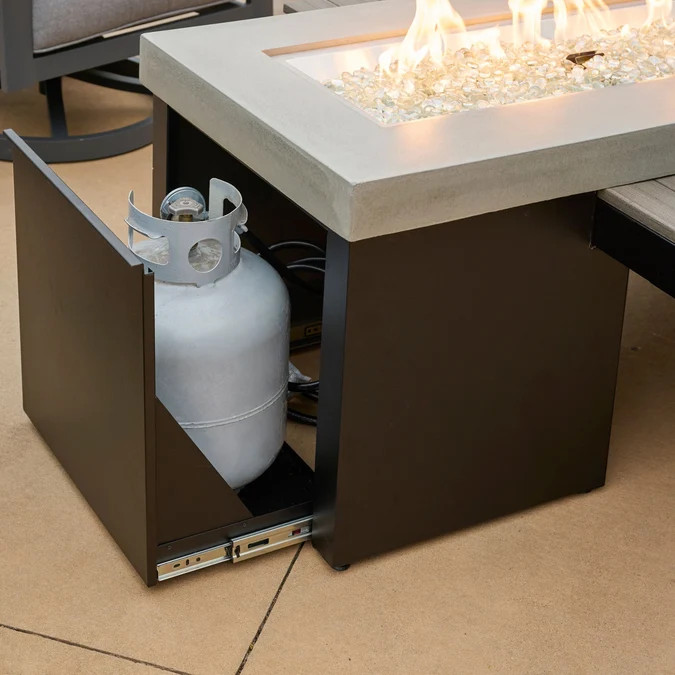 2026 Outdoor GreatRoom Uptown Linear Gas Fire Table