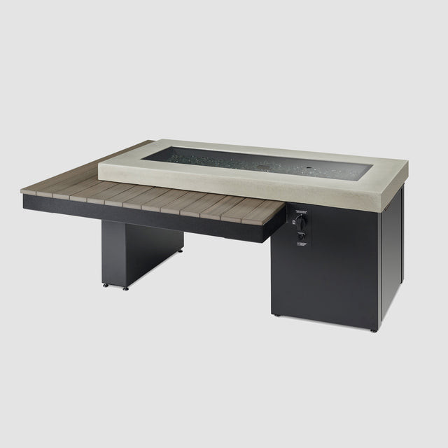 2026 Outdoor GreatRoom Uptown Black Linear Fire Pit Table
