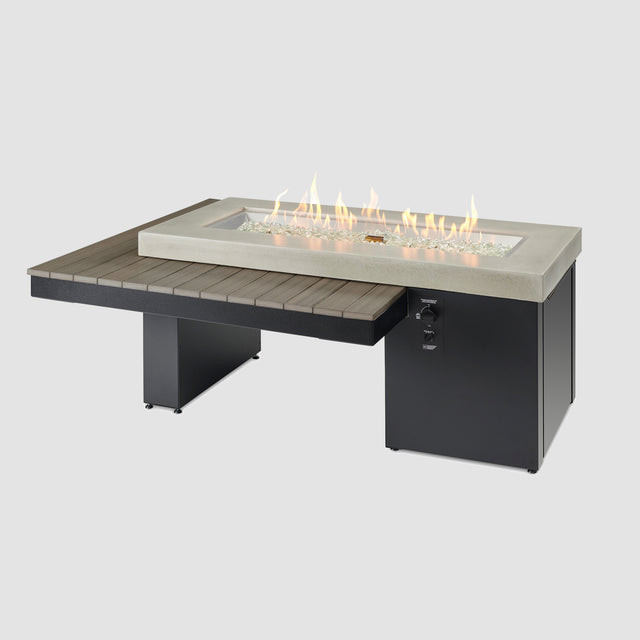 2026 Outdoor GreatRoom Uptown Black Linear Fire Pit Table
