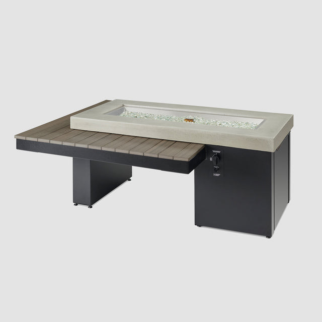 2026 Outdoor GreatRoom Uptown Black Linear Fire Pit Table
